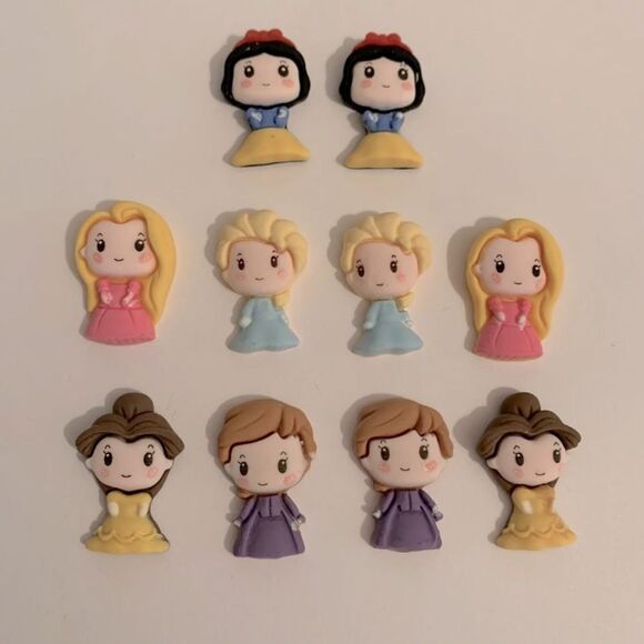 10 Princess flatbacks for crafting - Picture 1 of 4